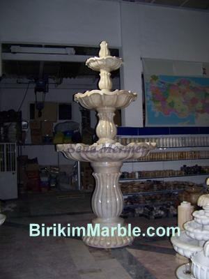 İşlemeli Büyük Mermer Fıskiye